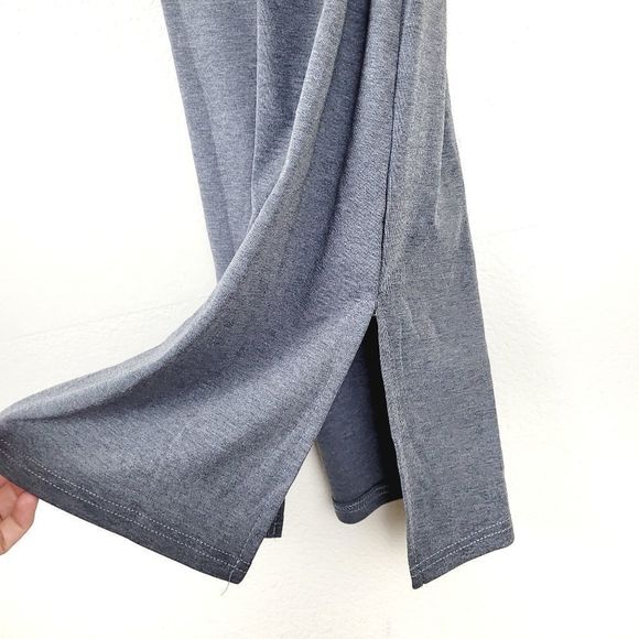 Small Gray Strappy Midi Dress - Picture 3 of 6
